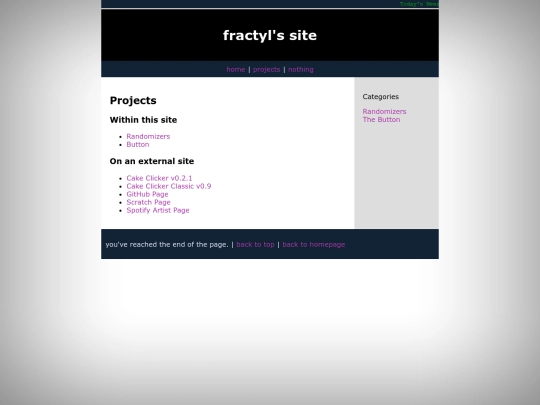 projects screenshot