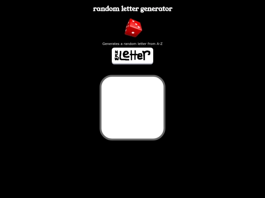 random/letter screenshot