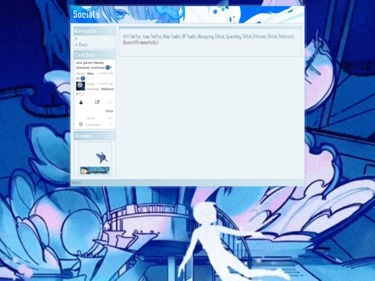 socials screenshot