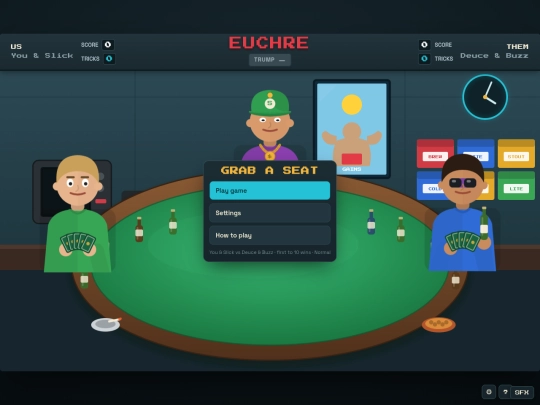 games/euchre/Euchre screenshot