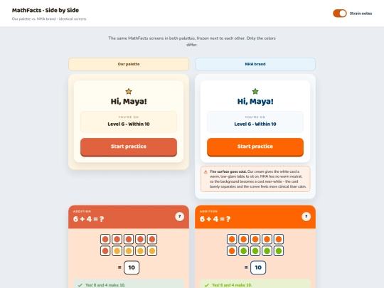 nha/mathfacts/color screenshot