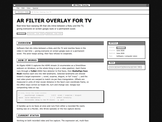 projects/details/ar-filter-tv screenshot
