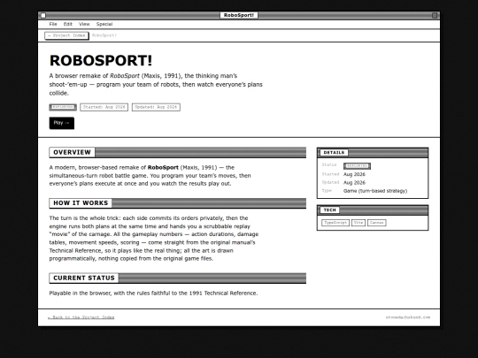 projects/details/robosport screenshot