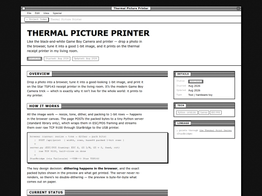 projects/details/thermal-picture-printer screenshot