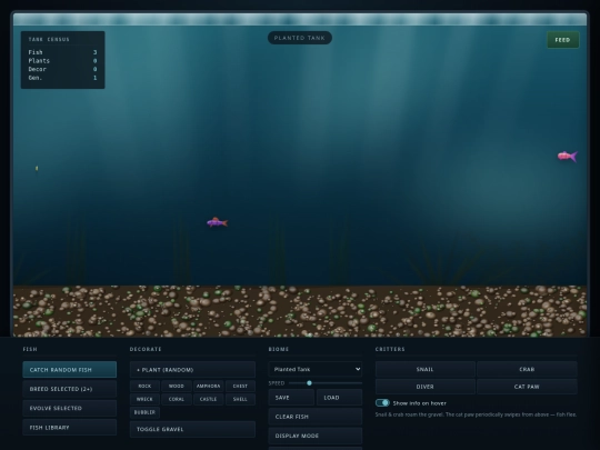 projects/fish/Aquarium screenshot