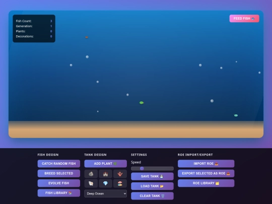 projects/fish/elfish-simulator screenshot