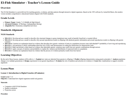 projects/fish/teacher-lesson-guide screenshot
