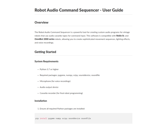 projects/robotcommand/userguide screenshot
