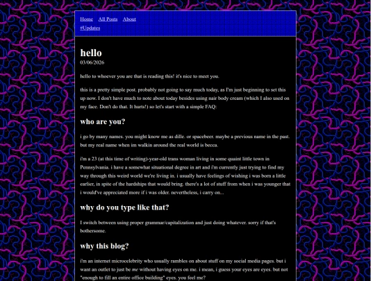 posts/hello screenshot