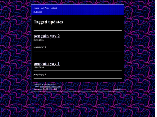 tags/updates screenshot