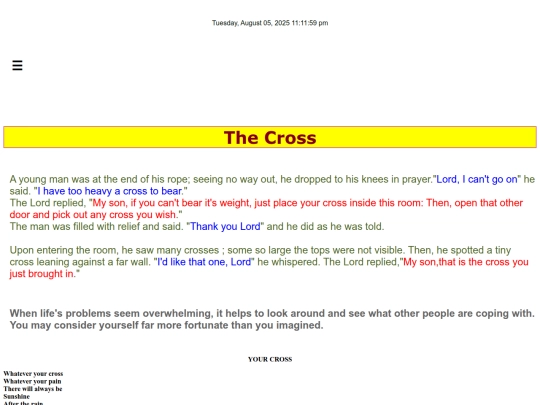 cross screenshot