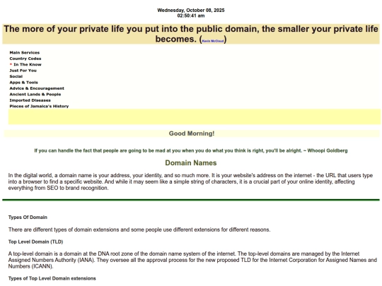 domains screenshot