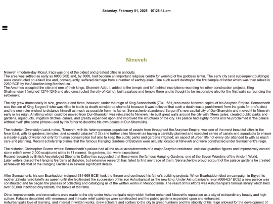 nineveh screenshot