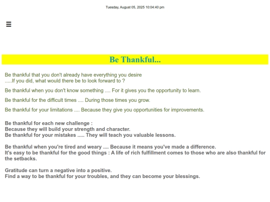 thankful screenshot