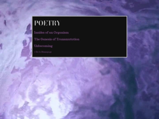 poetry screenshot
