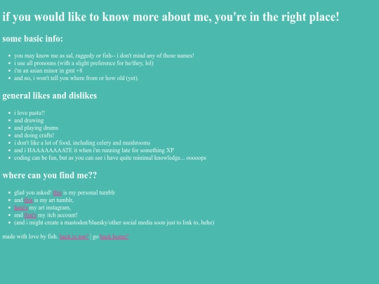 about-me screenshot