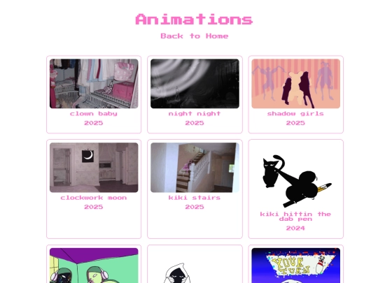 Portfolio Pages/animations screenshot