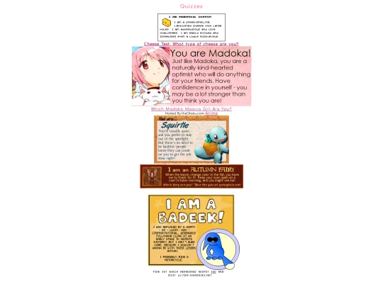 aboutme/quizzes/quizzes screenshot