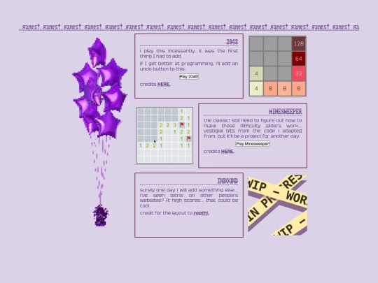 games screenshot