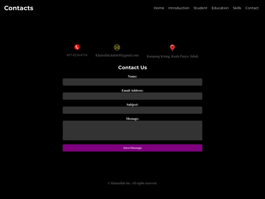 contact screenshot