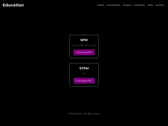 education screenshot