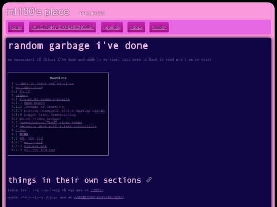 projects screenshot