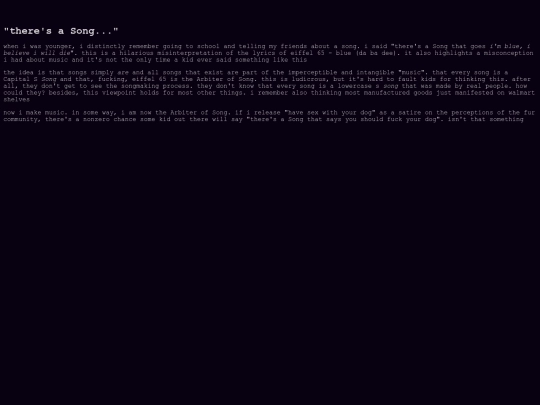 thought/ungrouped/songs screenshot