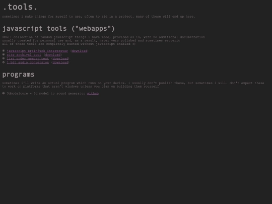 tools screenshot