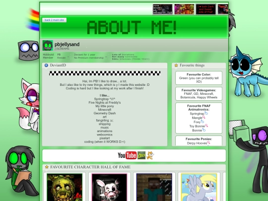 about-me screenshot