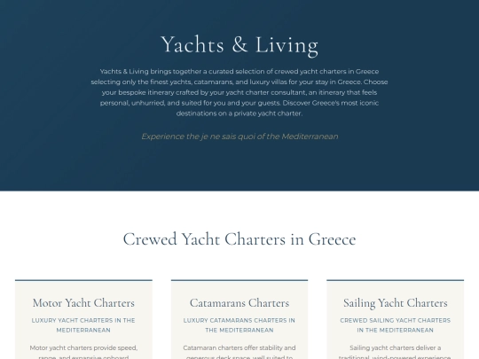 yachts-and-living-Private-yacht-charter screenshot