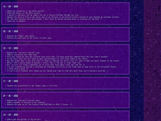 changelog screenshot