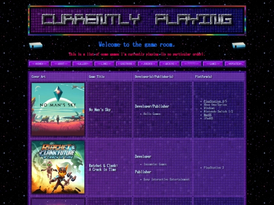 games screenshot