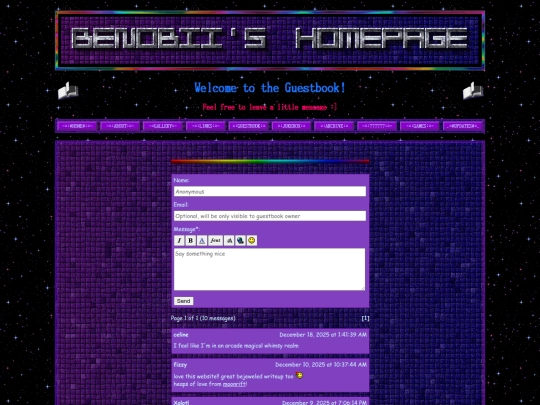 guestbook screenshot