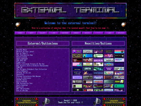 links screenshot