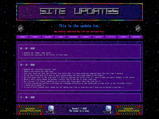 updates screenshot