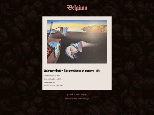 postcards/belgium screenshot