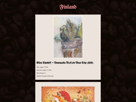 postcards/finland screenshot