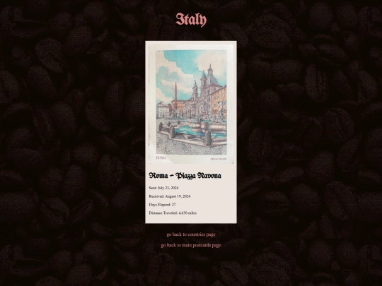 postcards/italy screenshot