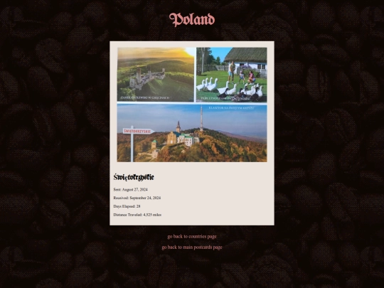 postcards/poland screenshot
