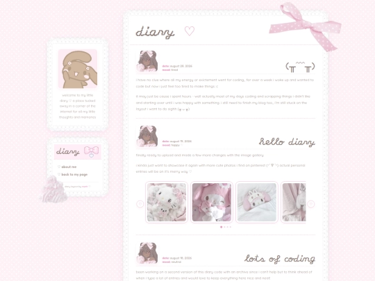 diary screenshot
