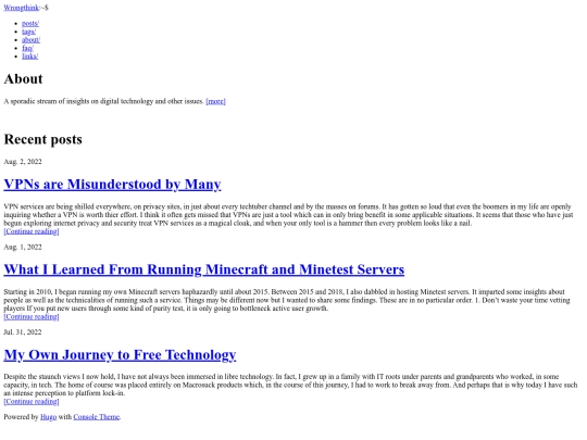 index screenshot