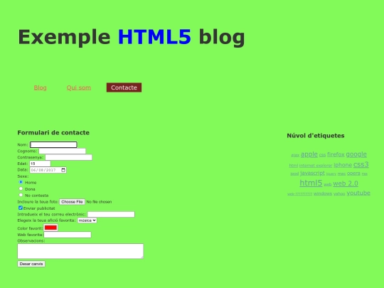 pagines/contacte screenshot