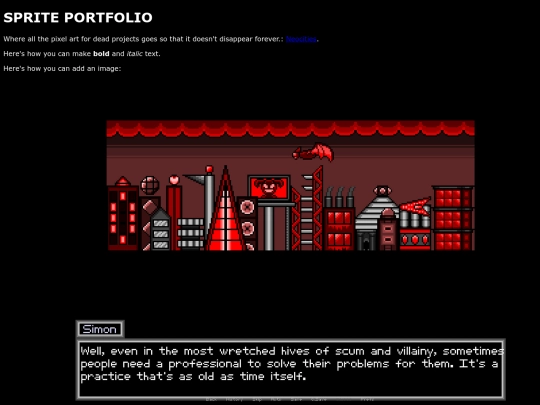 SpritePortfolio screenshot