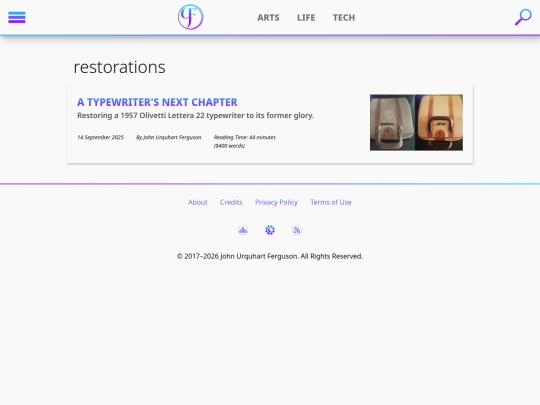 categories/restorations screenshot