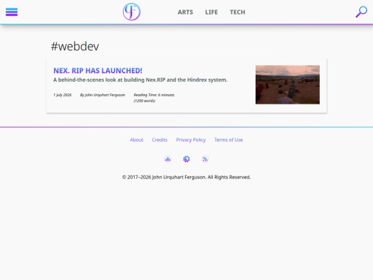tags/webdev screenshot