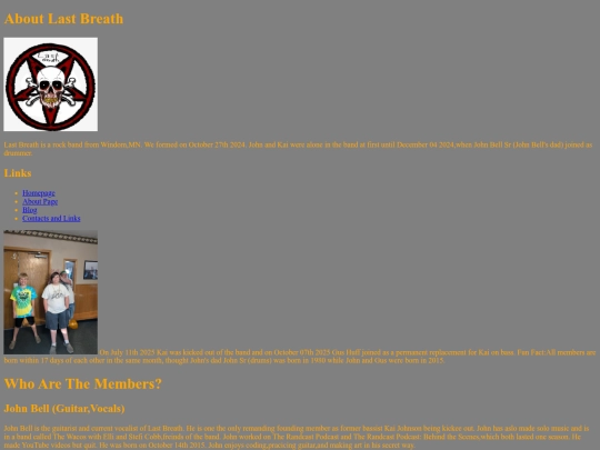 aboutpage screenshot