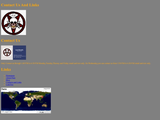 contactusandlinks screenshot