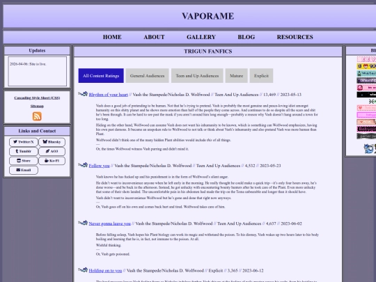 gallery/trigun fanfics screenshot