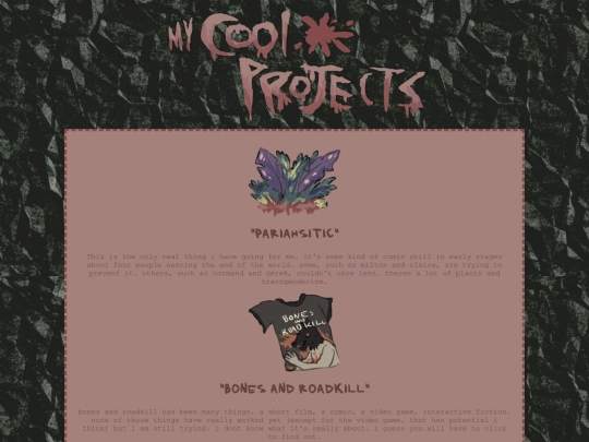 projects screenshot