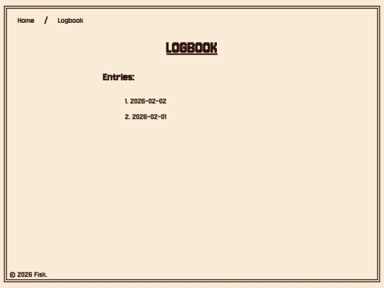 log screenshot